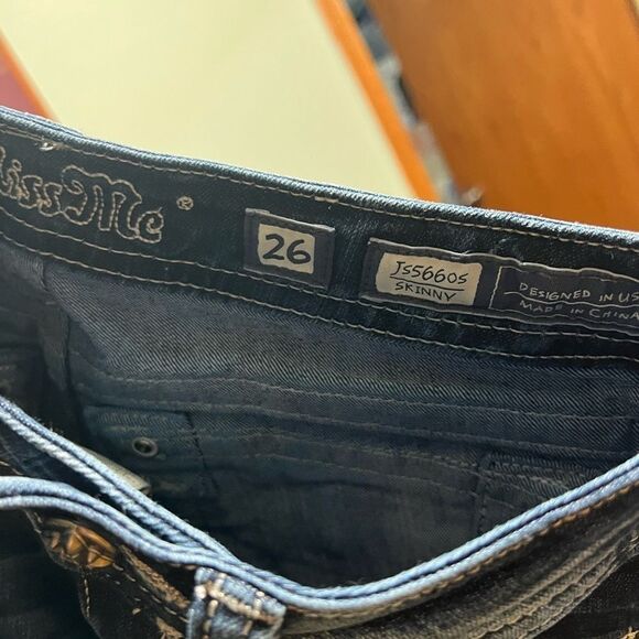 EUC Miss Me Skinny Blue Jeans Size 26 #BTBJ#2 - Picture 9 of 15